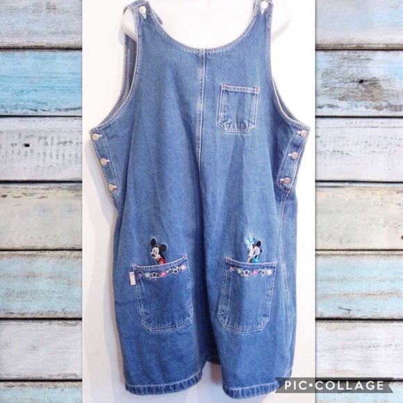 mickey mouse denim dress
